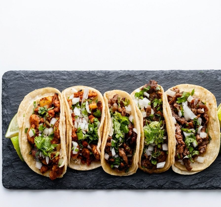 Tacos at La Azteca Taqueria